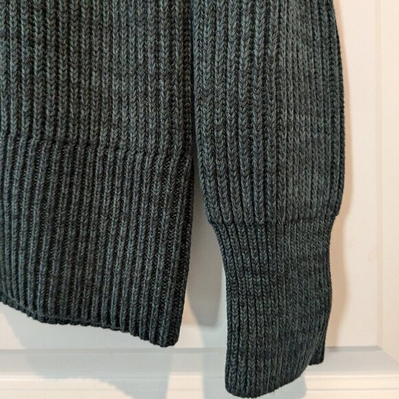 Derek Lam Collective Colorblock Turtleneck Sweater Size XS Knit Green/Black - Picture 11 of 16